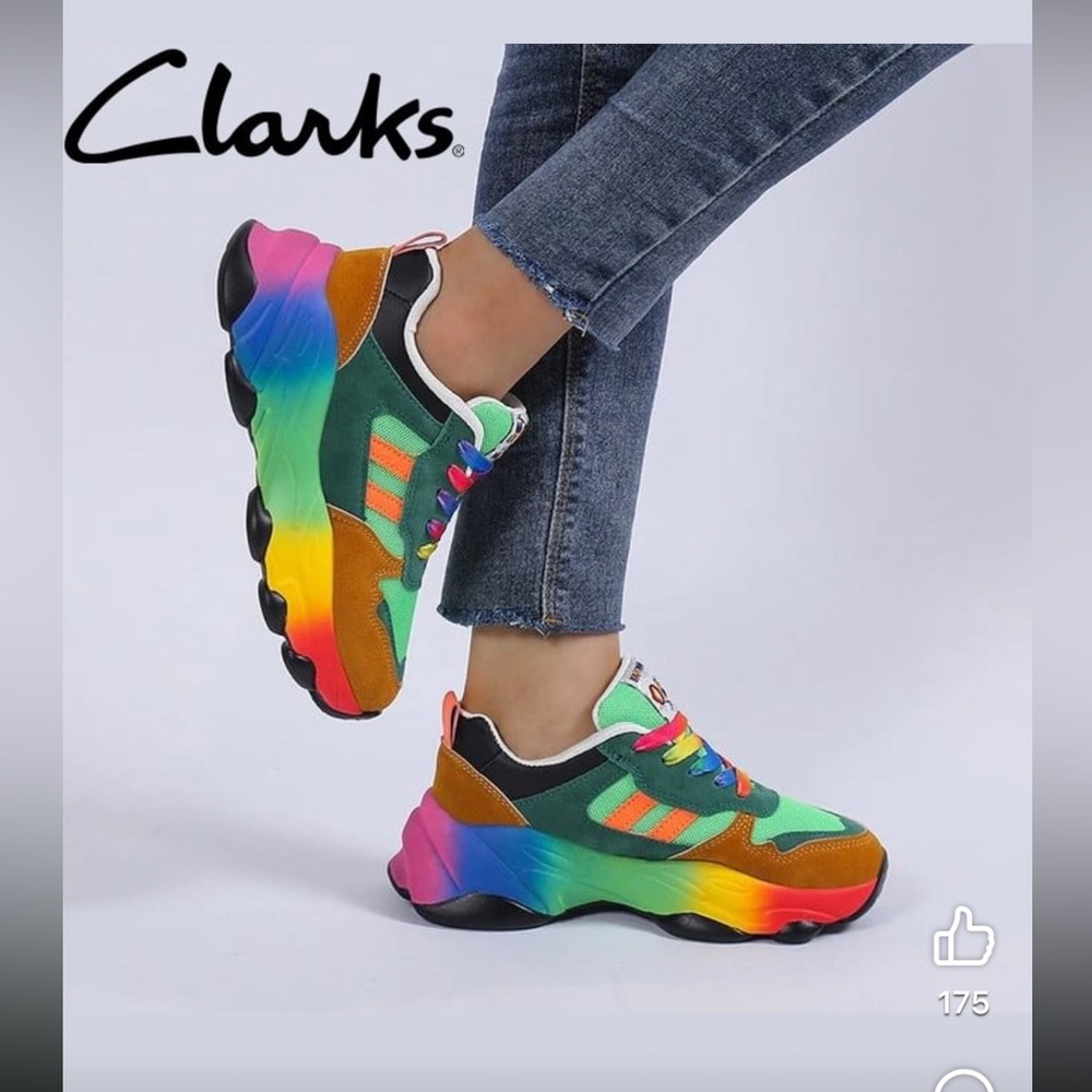 Really cool multi color shoes size9